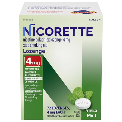 Nicorette 4mg Nicotine Lozenge — Mint, 72 Count