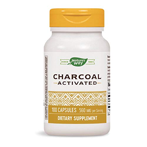 Nature's Way Activated Charcoal Capsules 100-Count
