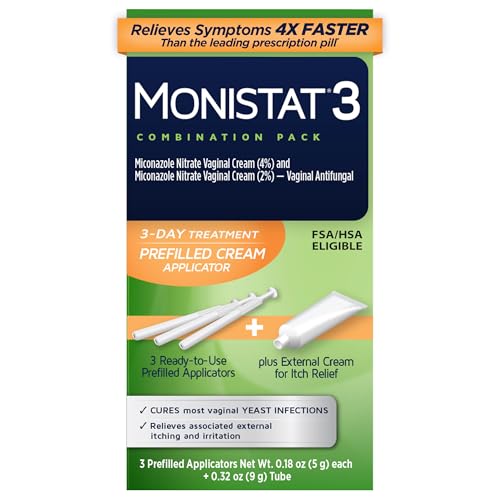 Monistat 3 Vaginal Antifungal Combination Pack