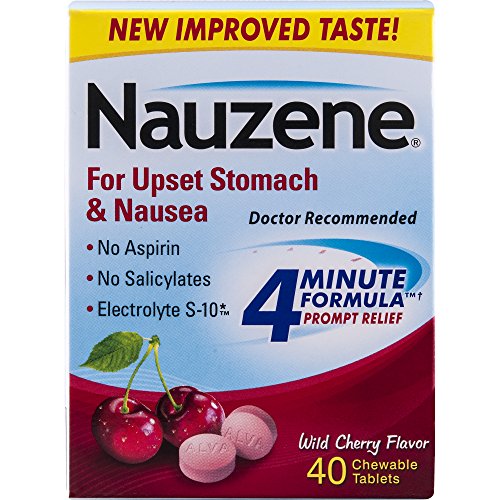 Nauzene Wild Cherry Chews for Nausea 40-Count