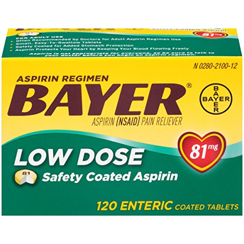 Bayer Low Dose Aspirin 81mg 120-Count
