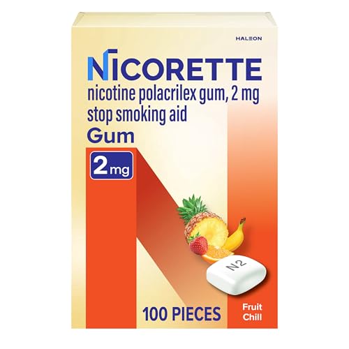 Nicorette 2mg Nicotine Gum — Fruit Chill, 100 Count