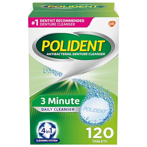 Polident 3-Minute Daily Denture Cleanser 120-Count