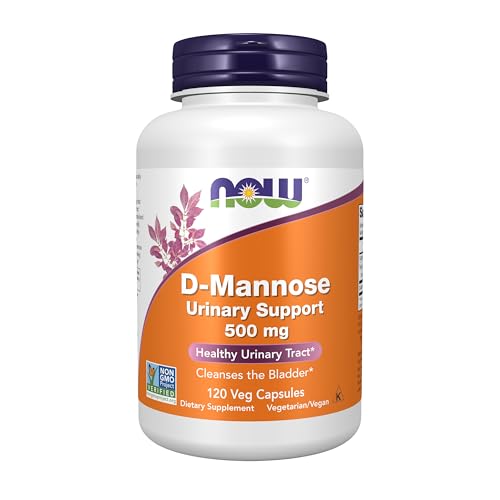 Now Foods D-Mannose 500mg — 120 Capsules