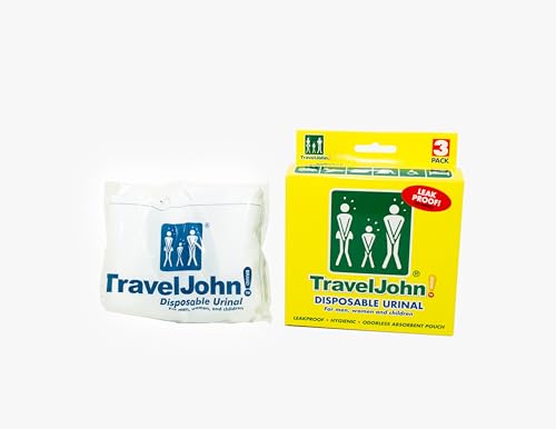 TravelJohn Disposable Urinal Travel Pack 3-Count