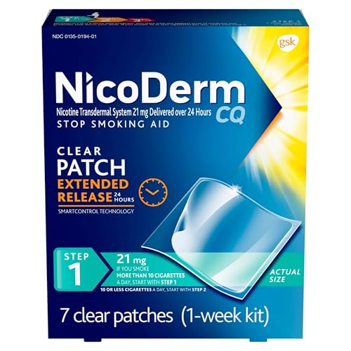 NicoDerm CQ Step 1 Clear Patch 21mg — 7 Count