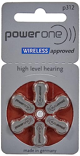 Power One Size 312 Hearing Aid Batteries (60 count)