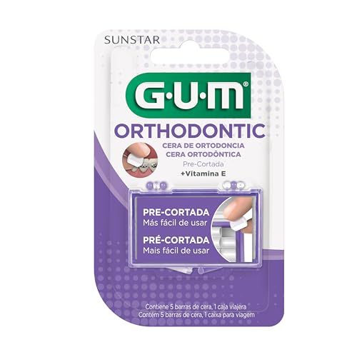 GUM Orthodontic Wax Plain 6-Count