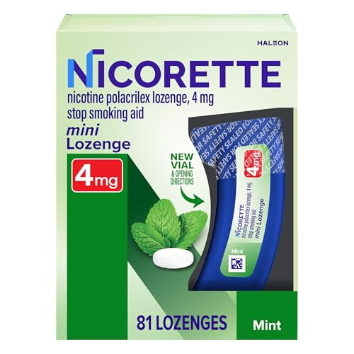 Nicorette Mini Nicotine Lozenge 4mg — Mint, 100 Count