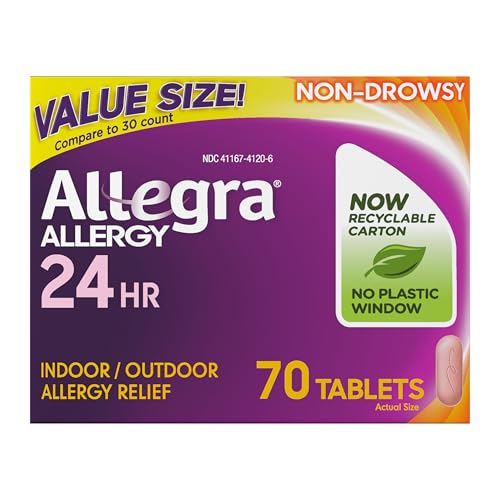Allegra 24HR Adult Allergy Relief 180mg (70-count)
