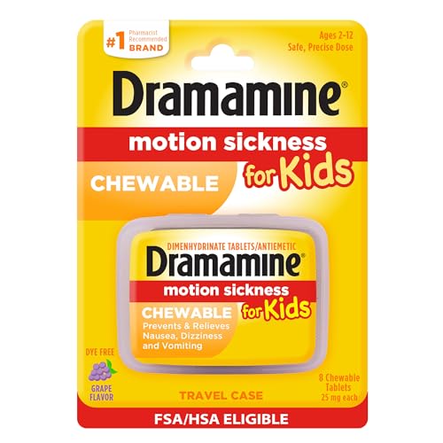 Dramamine for Kids 25mg 8-Count