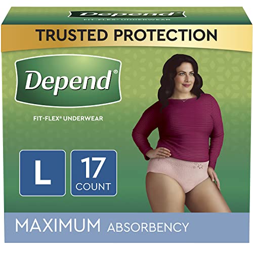 Depend FIT-FLEX Incontinence Underwear — Large