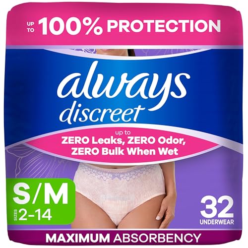 Always Discreet Incontinence Underwear — S/M