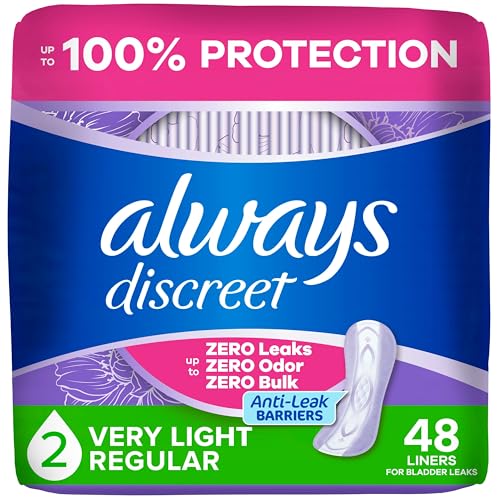 Always Discreet Incontinence Liners — Light Absorbency
