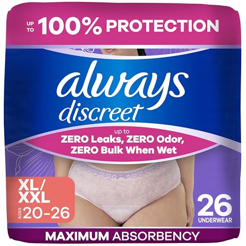 Always Discreet Incontinence Underwear — XL
