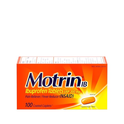 Motrin IB 200mg Tablets 100-Count