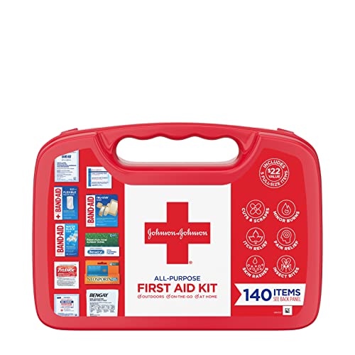 Johnson & Johnson All-Purpose First Aid Kit 140-Piece