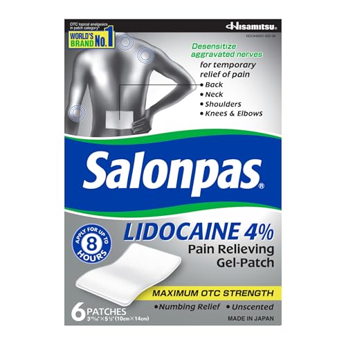 Salonpas Lidocaine Plus Pain Relieving Patch 6-Count