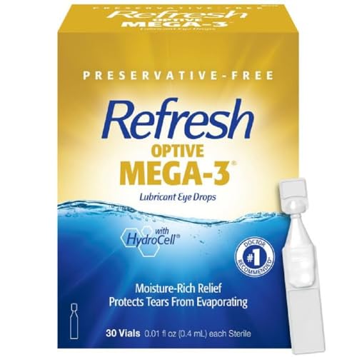 Refresh Mega-3 Lubricant Eye Drops with Flaxseed Oil