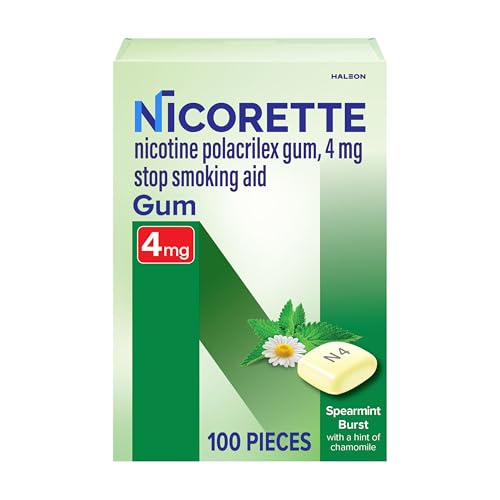 Nicorette 2mg Nicotine Gum — Spearmint Burst, 100 Count