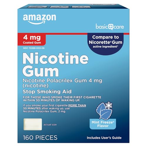 Basic Care Nicotine Polacrilex Gum 4mg — Mint