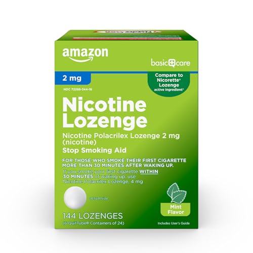 Basic Care Nicotine Polacrilex Lozenge 2mg — Mint, 72 Count