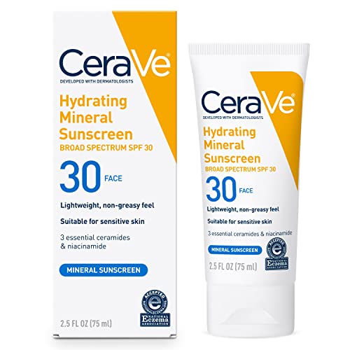 CeraVe 100% Mineral Sunscreen SPF 30 Face 2.5oz
