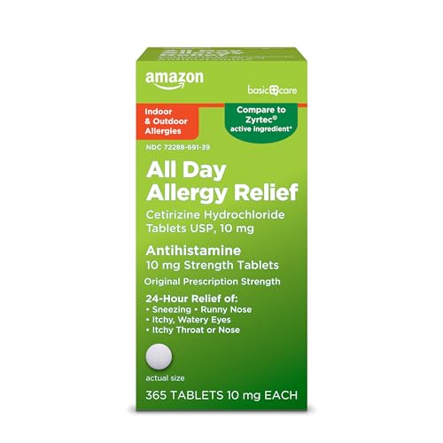 Amazon Basic Care Cetirizine HCl 10mg (365-count)