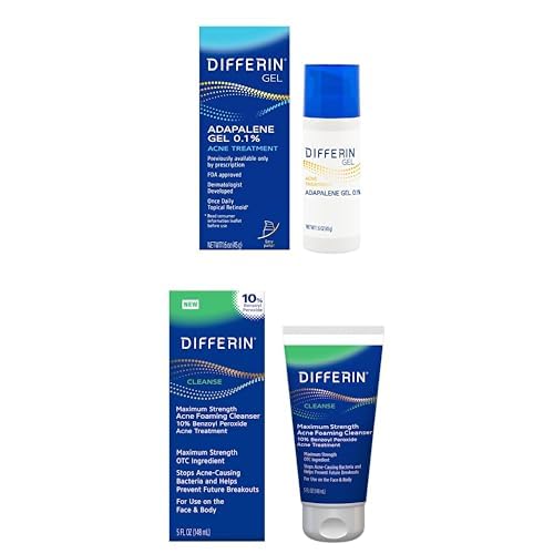 Differin Acne Treatment Gel 0.1% + Benzoyl Peroxide Combo Kit